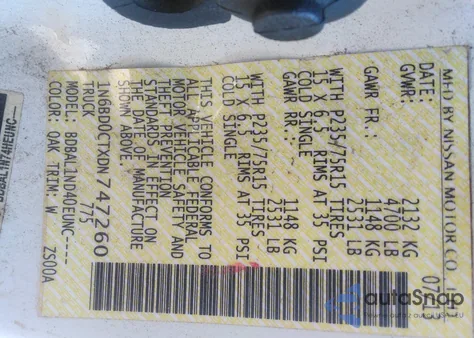 2013 Nissan Frontier S from USA, damaged, VIN 1N6BD0CTXDN747260